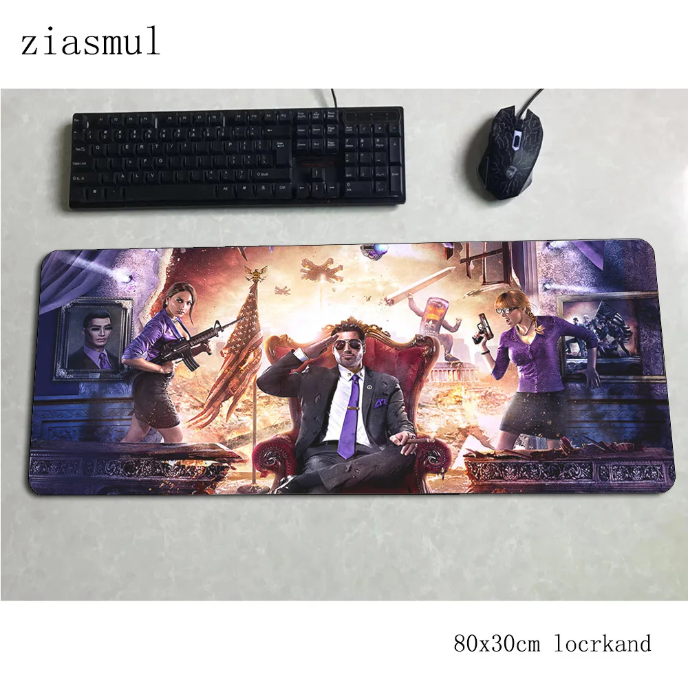 Saints row коврик для мыши геймер толстый 800x300x3 мм notbook коврик для мыши игровой коврик для мыши большой коврик для мыши с закрытыми краями коврик для мыши ПК настольный коврик для мыши