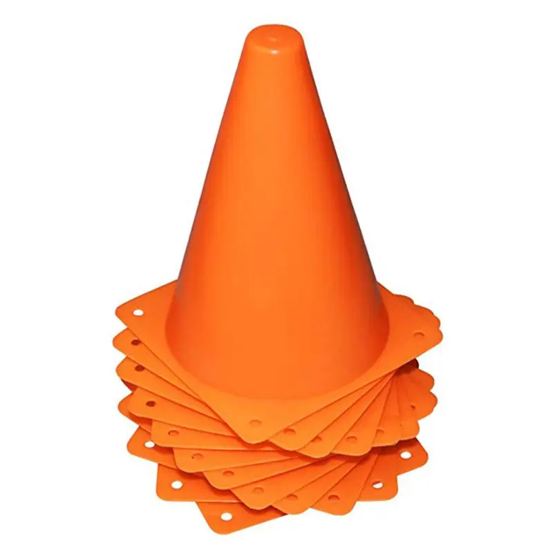 

(10-Pack)7-Inch Plastic Traffic Cones Multipurpose Construction Theme Party Cones