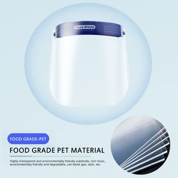 

2 Full Face Anti-Shock Mask Welding Helmet Anti-UV Clear Safety Anti Splash Shield Visor Workplace Supply