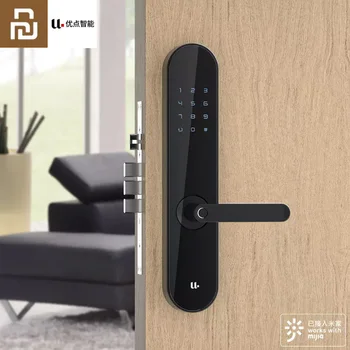 

YOUPIN UODI Smart Fingerprint Lock M2 Lite Password Bluetooth Unlock Detect Alarm Door Lock Home Security Mi Home App Control