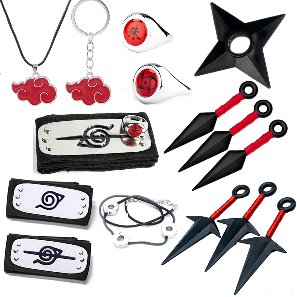 Naruto-Kunai-Adere-os-Anime-Action-para-Crian-as-Tiaras-Colar-Shuriken ...