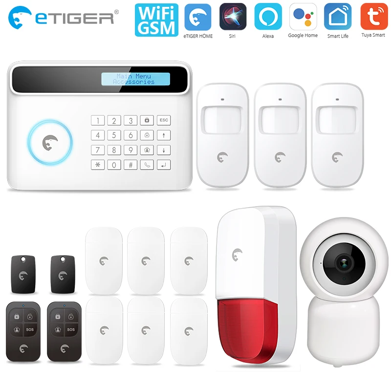 ETIGER S4 плюс GSM Системы Tuya Smart APP домашняя система охранной сигнализации умный дом