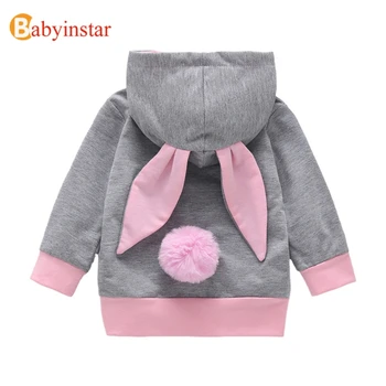 

Babyinstar Baby Girls Clothes Cartoon Rabbit Hoodies & Sweatshirt Long Sleeve Tops Children's Clothing For Girls Tops 2020 New