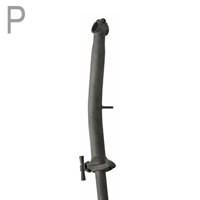 TWTOPSE s m P титановый велосипедный стержень для Brompton, складной велосипедный Головной фонарь для s m P, светильник на руль, весовые детали с болтом - Цвет: P Matte Color Stem