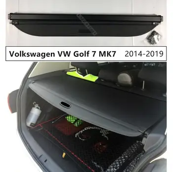 

For Rear Trunk Security Shield Cargo Cover For Volkswagen VW Golf 7 MK7 2014 2015 2016 2017 2018 2019 High Qualit Auto Accessori