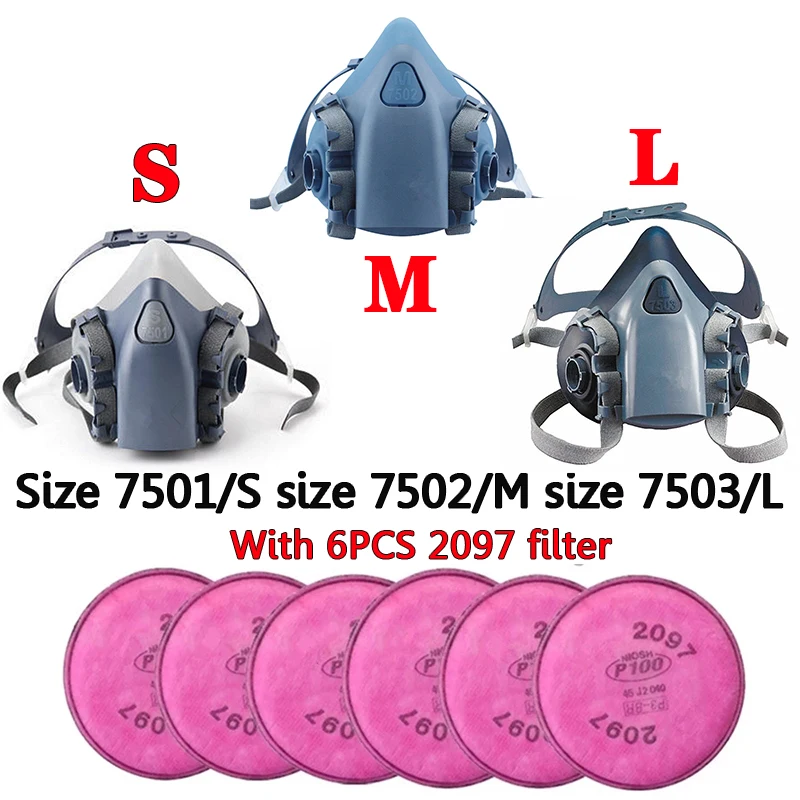 7500-with-6pcs-2097-p100-dust-mask-7501-7502-7503-respirator-for-polishing-and-cutting-fiber-welding-pro-protection-tool-safety