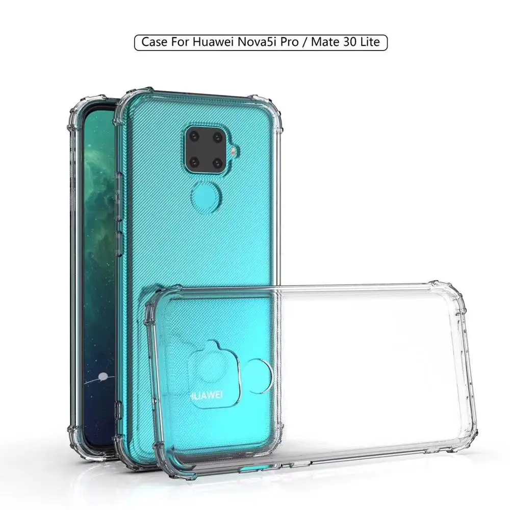 Чехол для HUAWEI mate 30 Lite Nova 5i Pro мягкий чехол из ТПУ с защитой от падения воздуха
