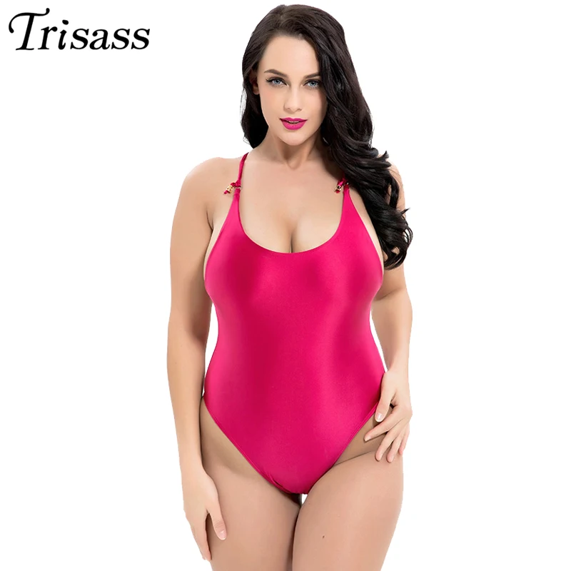 

Trisass 2021 New Sexy One Piece Swimsuit For Women Plus Size Female Swimwear Push Up DEFG Cup Bathingsuit Backless Beachwear