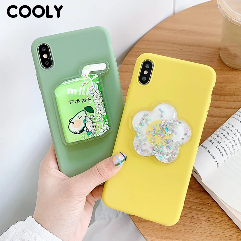 

COOLY Glitter Bling Case For Samsung Galaxy Note 10 Plus 8 9 S10 S9 S8 S7 Edge Back Cover on TPU Silicone 3D Cartoon Phone Coque