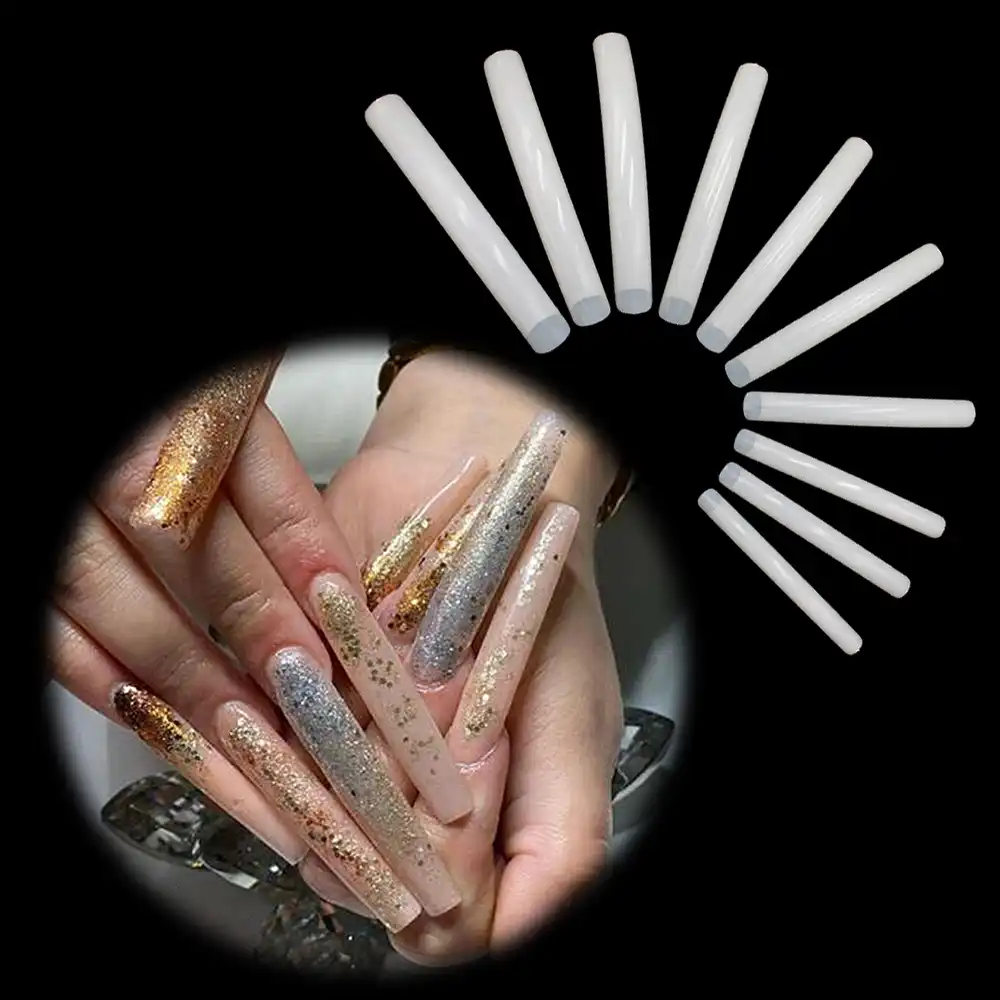 Curve Extra Long False Nail Art Tips Acrylic Fake Nail Tools Kit Stage Performances Decorative Fake Nails Halloween Nails Aliexpress