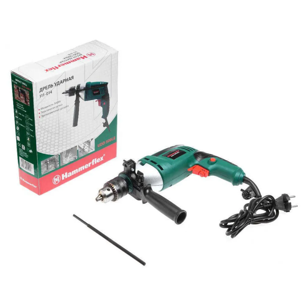 Дрель ударная Hammer Flex 500LE