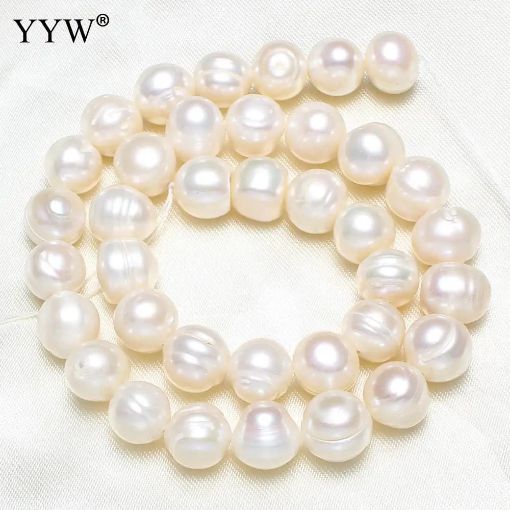10-11mm Jewelry Pearls Beads Cultured Potato Freshwater Pearl Beads For Making Necklace Bracelet Hole 0.8mm 15 Inch /14 Inch