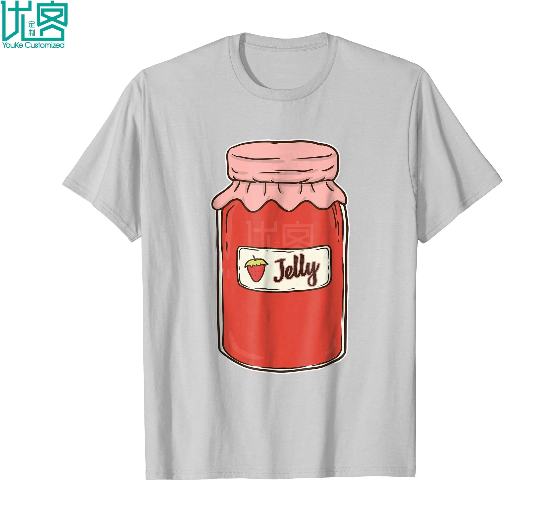 Желе Jar Футболка Подходит для пар и лучших друзей удивительные короткий рукав
