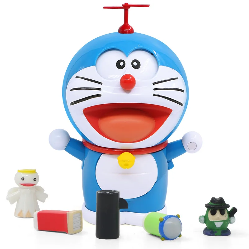 

Anime Doraemons Figures Robot Face/Eyes Changeable YouTube Fashion Model Kits Anime Action Figure Collection Toys for Kids