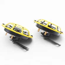 2 шт Автомобильный таз типа Громкоговоритель Бас-гудок Предупреждение ющий сигнал желтый Водонепроницаемый