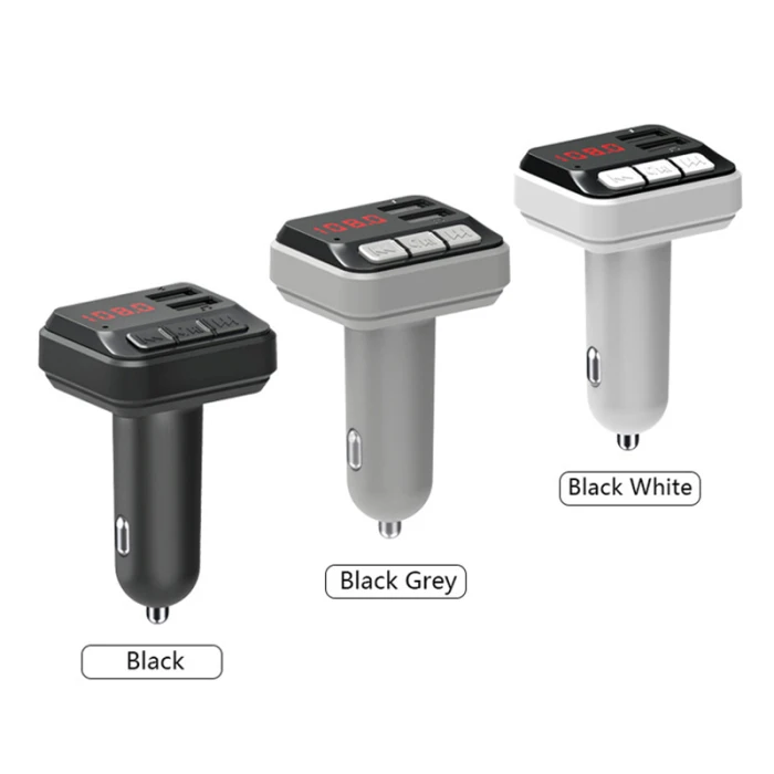 Двойной USB Bluetooth автомобильный телефон зарядное устройство MP3 музыкальный плеер приемник комплект с светодиодный дисплей GK99