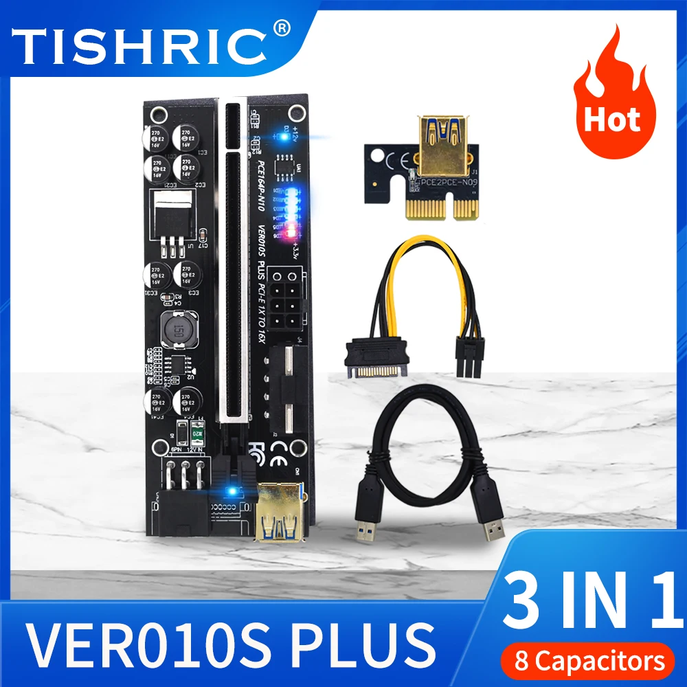 Кабель-переходник TISHRIC VER010S PCIE 010s Plus Pci Express X16 | Компьютеры и офис