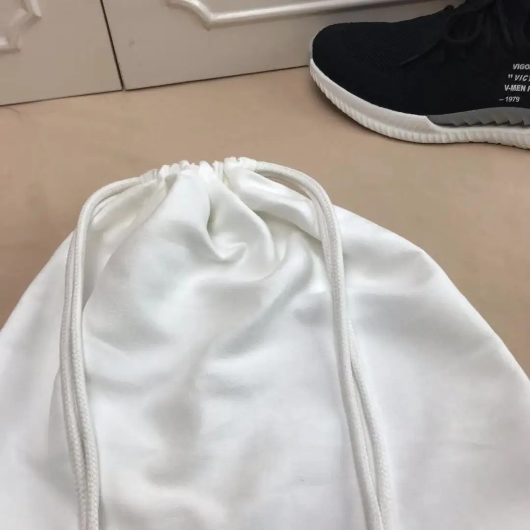 Белый карман на шнурке влагостойкий устойчивый к царапинам мешок для одежды обувь мешок для пыли белая мягкая ткань для мороженого искусственная кожа