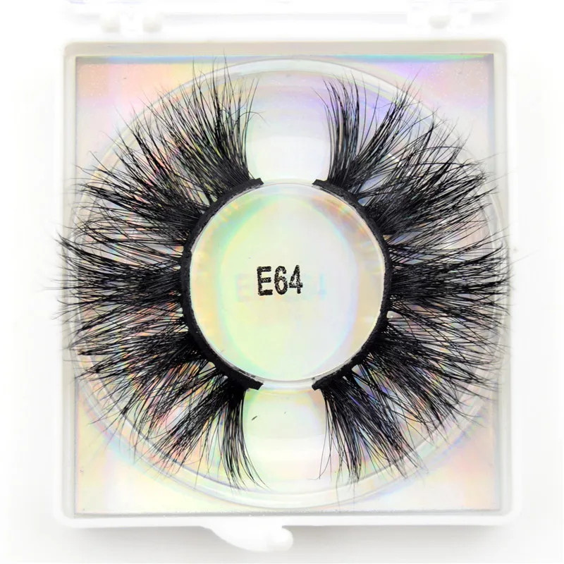 E64 Round Visofree 3D ресницы 25 мм накладные ресницы драматические Объемные Накладные ресницы "крест-накрест" Накладные ресницы бескровные настоящие норковые ресницы макияж - Цвет: E64 Round