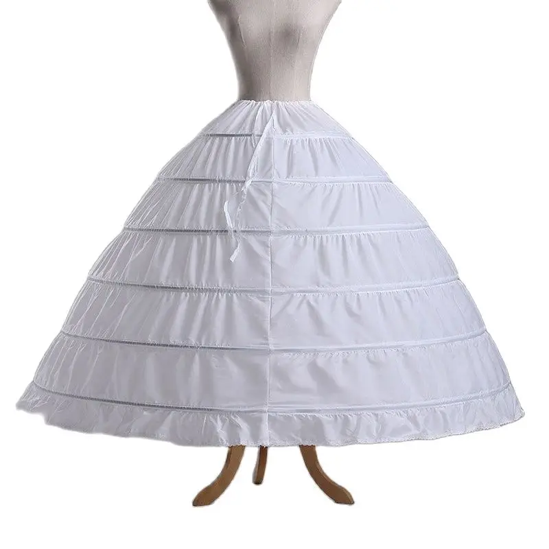110-120cm Diameter Underwear Crinoline 6 Hoop Petticoat For Ball Gown Dress Wedding Accessories Dresses petticoat 2017 | Свадьбы и