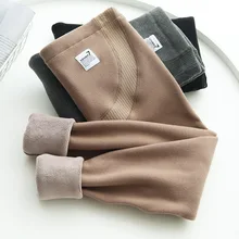 

Thickened Warm Maternity Leggings Pregnant Women Autumn Winter Fashion Cotton Soild Fleece-Lined Stitching Pregnancy Clothes