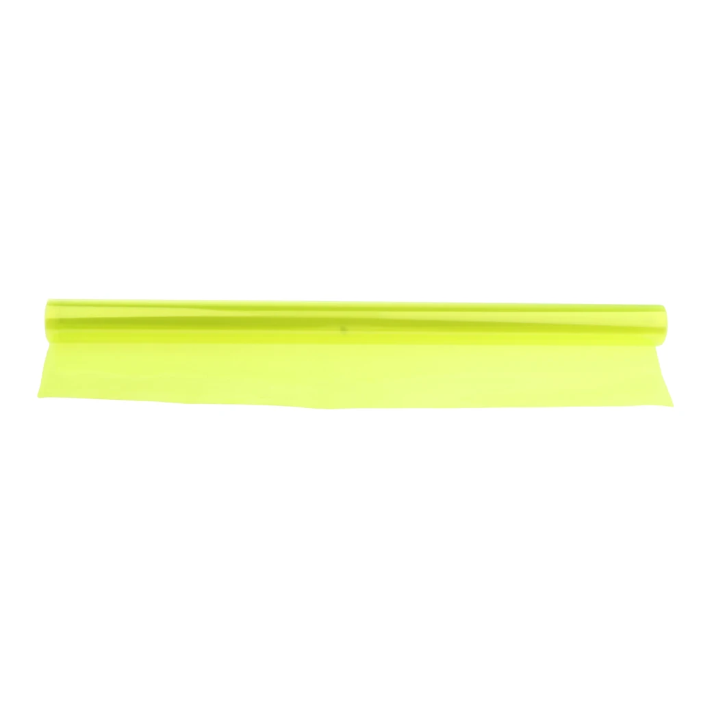 2x Color Correction Gel Filter Overlays Transparency Color Film Plastic Sheets Gel Lighting Filters Florescent Yellow