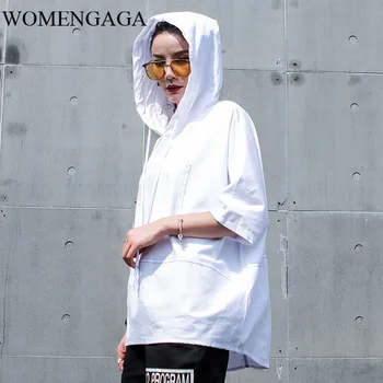 

Korea 2020 New Spring Solid Color Hooded Drawstring Sweatshirt Women Streetwear Loose Casual Big Size Clothing Tops Tide Y120