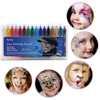 

16 Colors Safe Non-toxic Face Body Painting Crayon Sticks for Kids Children Adults Football Carnival Halloween Party