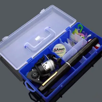 

Fishing Rod Reel Combo Set Pen Shape Telescopic Lure Pole Spinning Wheel Line Bait Fishhook Kit