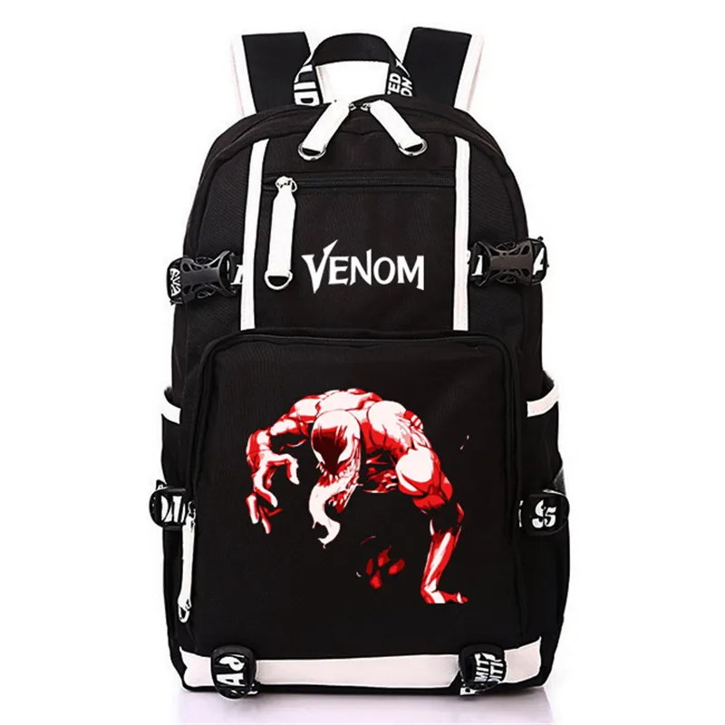 Style-10 Светящиеся школьные сумки Venom, брезентовый Рюкзак с принтом супергероя, сумка для мальчиков и девочек, повседневный дорожный рюкзак для подростков, мужчин, женщин, студентов - Цвет: Style-10