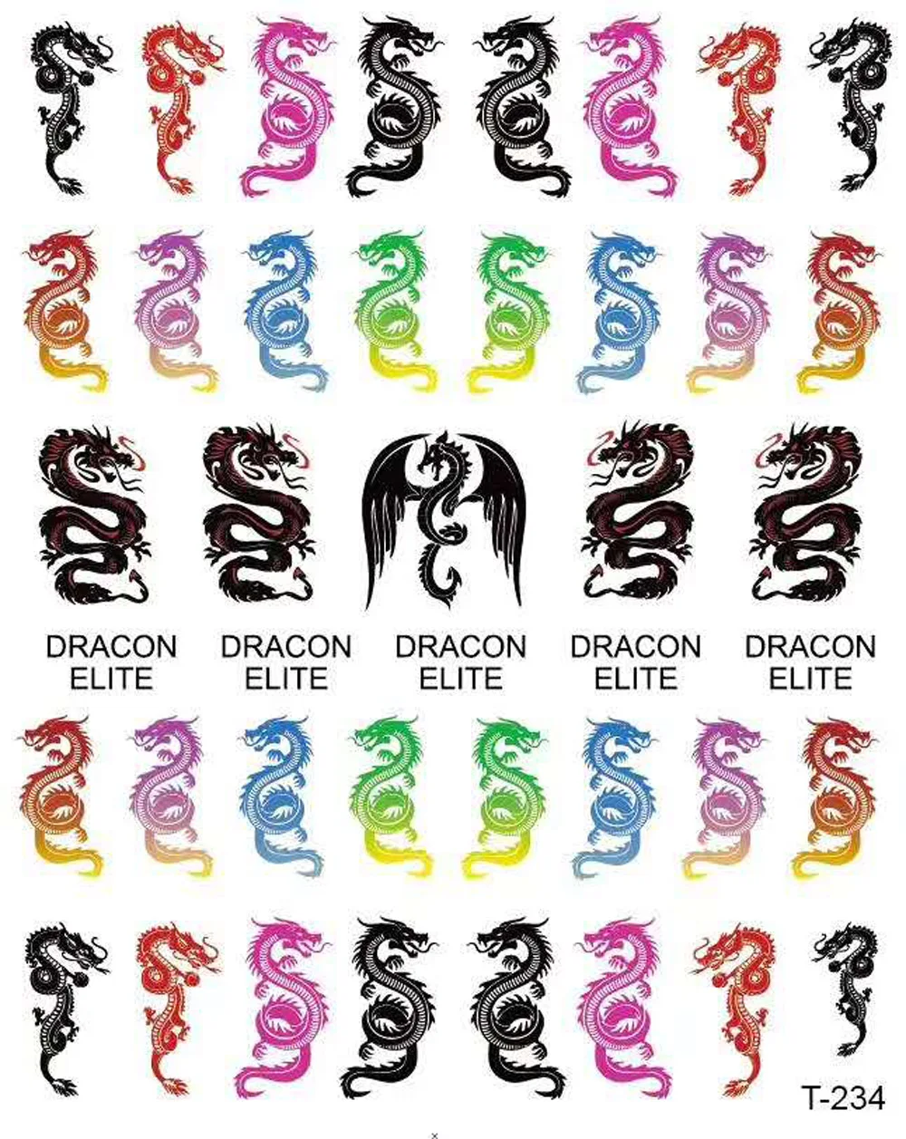 

1 Sheet Nail Art Decals Chinese Dragon/Leaf/Cartoon Beautiful Girl/Milk Ultra-thin Back Glue Self Adhesive Nail Sticker Tr#076
