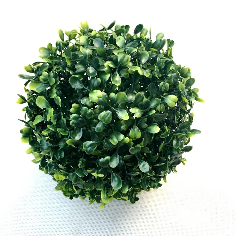Имитирующий зеленый пластиковый шар из искусственной травы, вечерние украшения для сада, дома, свадьбы