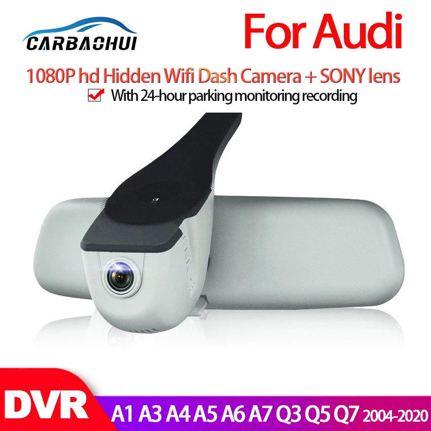 Для Audi A1 A3 A4 A5 A6 A7 Q3 Q5 Q7 2004 2020 автомобильный мини Wifi камера Full HD 1080P Автомобильный