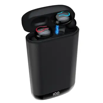 

Wireless Bluetooth Q66 TWS Mini Earphone Music HiFi Stereo Sports Mobilephone HD Call In-ear Earphone With Micphone Charging Box
