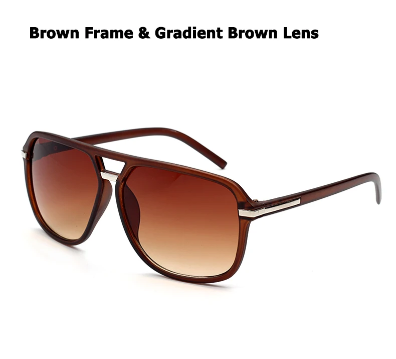 Tom ford TF большие прямоугольные Солнцезащитные очки Мужские uv400 Высокое качество mada пляжные очки негабаритных крутых oculos de sol masculino - Цвет линз: brown-brown