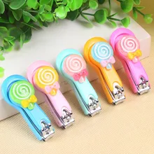 1 шт цвет случайный милый мультфильм шаблон Уход за ногтями профессиональный маникюр клипер инструмент ножницы