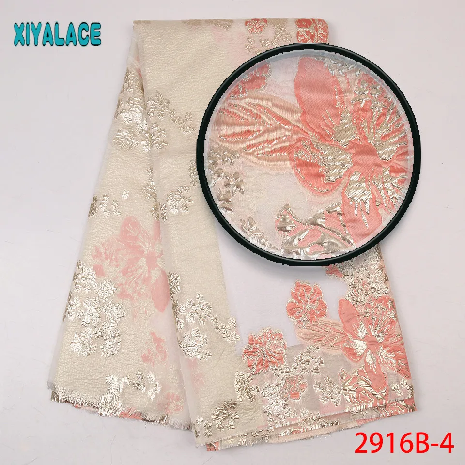 

Latest Embroidery African Jacquard Lace High Quality Brocade Lace Wedding Dress For French African Lace Fabric 2916b