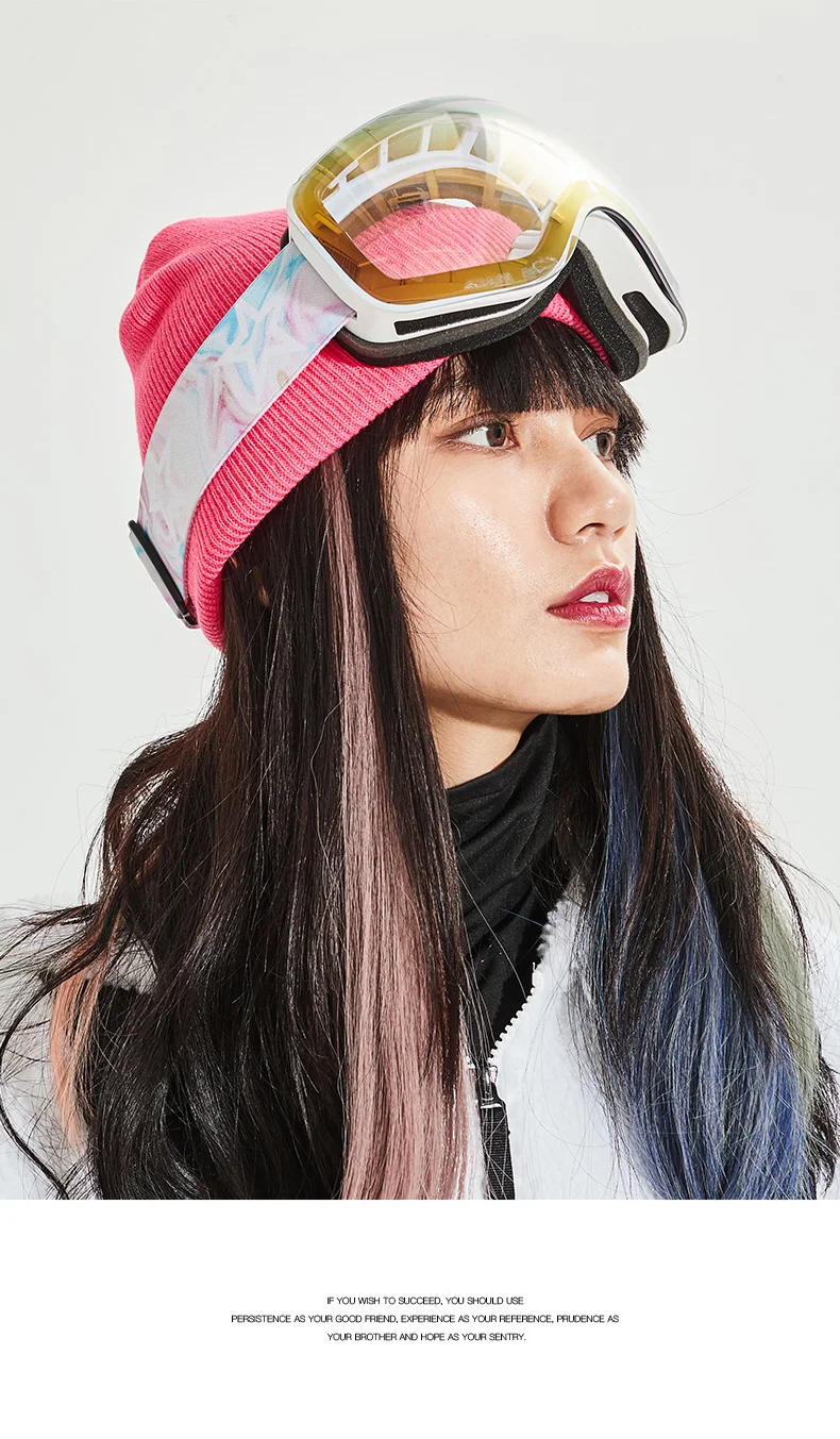 KAPVOE Masque De Ski Photochro MiqueOTG Pour Homme Et Femme Anti-buée Lunettes De Snowboard à Verres Magnétiques Interchangeables, Protection UV400 Pour Sports D'hiver K718