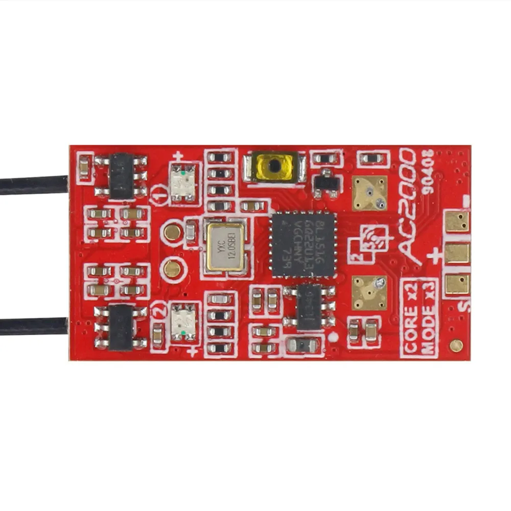 X-BOSS AC2000 двухъядерный трехрежимный мини приемник RSSI Frsky D16 S-FHSS XM+ X9D двойная антенна AC900 для RC Racing