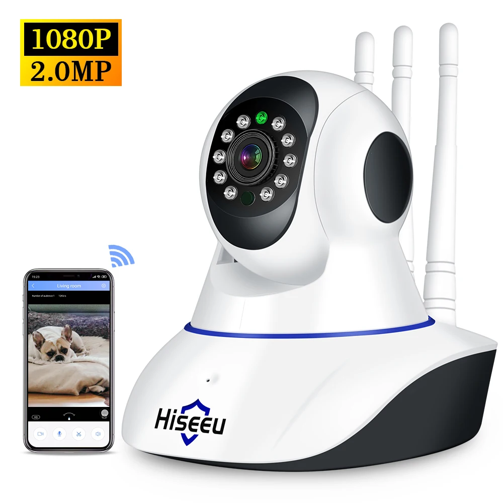 1080P беспроводная WIFI панорамирование наклона HD ip камера двухстороннее аудио