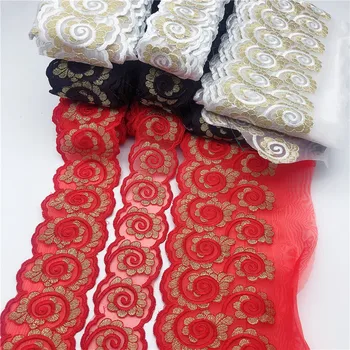 

25yards 15color Orgenza Floral Lace Trim Ribbon Fabric Flower Embroidery Wedding Sewing for Set Papa Mama Kids Baby