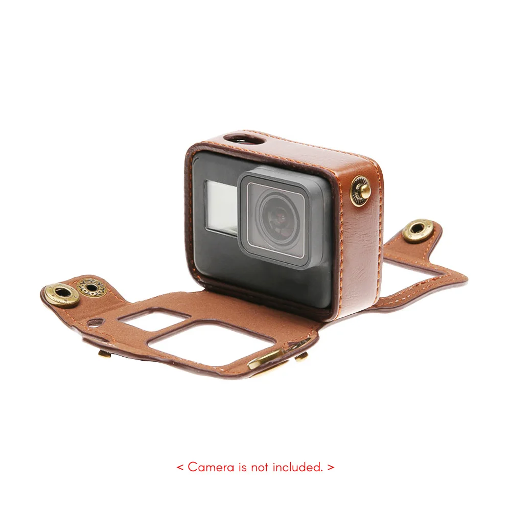

Protective Case for GoPro Hero 6/5 Action Camera PU Leather Shell Cover Bag