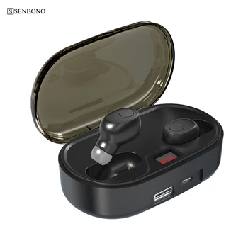 

SENBONO H1 Tws Wireless Bluetooth 5.0 Earphone Mini Earbuds With Mic Charging Box Sport Headset For Smart Phone