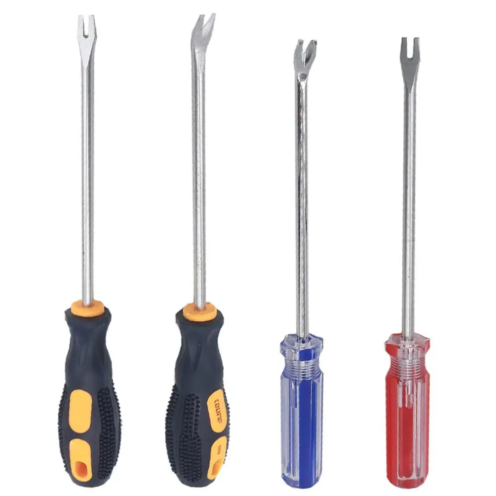 

Car Door Interior Trim Clip Screwdriver Nail Puller Fastener Clip Remover Tool Woodworking Nail Lifting Tool Tire Repair Tools