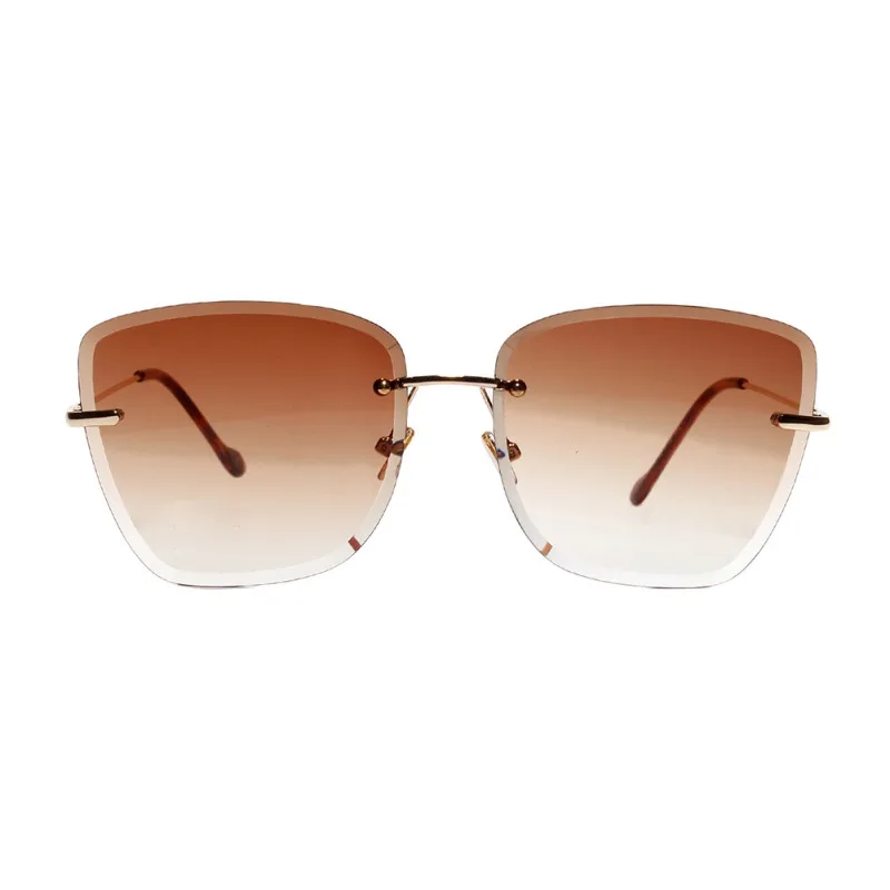 Lunette De Soleil, ретро очки с прозрачными прогрессивными цветными линзами, солнцезащитные очки без рамки, цветные Квадратные Солнцезащитные очки с кристаллами