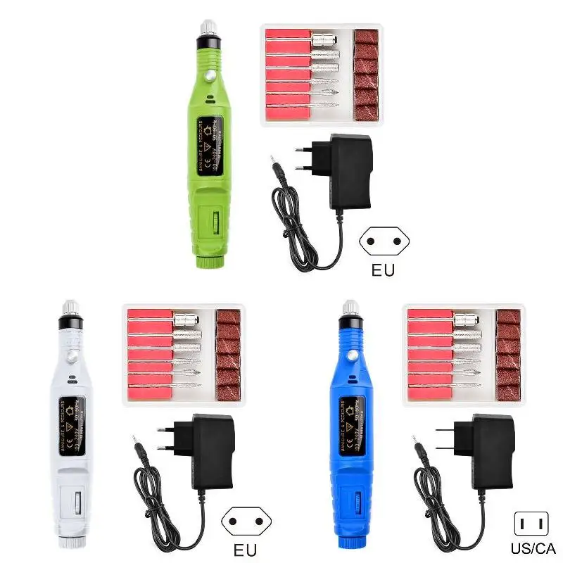High Quality Electric Nail Drill Bit Set Manicure Machine Nail Art Pen Pedicure Nail FilMill Cutter Mini Nail Art Tools Kit