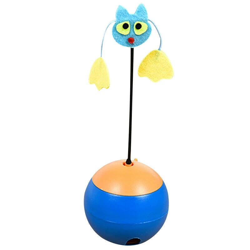 blue Веселая миска для домашних собак, кормушка для кошек, игрушки для кормления домашних животных, стакан с отверстием, мячик для пищевых продуктов, тренировки для домашних животных, Забавный дропшиппинг - Цвет: blue