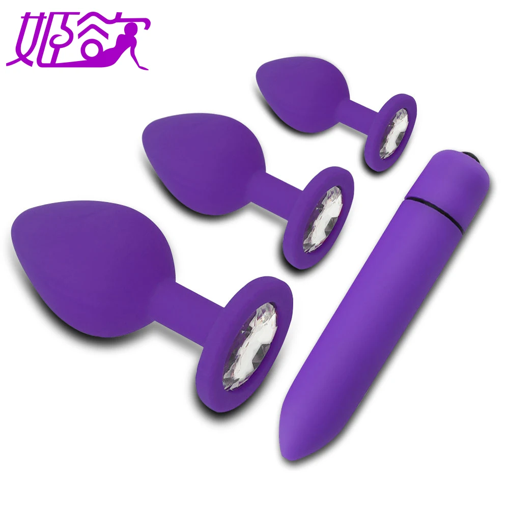 Beginner Anal Plug Dildo Bullet Vibrator Sex Toys for Woman Adult Silicone Prostate Massager For Men Couples Butt | Красота и