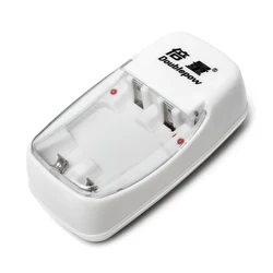 2 Slots Doublepow NiMH NiCD Battery Charger Quick Smart Intelligent Charger for AA AAA Ni-MH Ni-CD Battery with LED Indicator