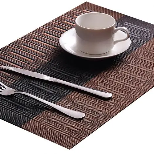 Coffee 45x30 см ПВХ водонепроницаемый нескользящий коврик обеденный стол миска блюдо чашка коврик - Цвет: Coffee